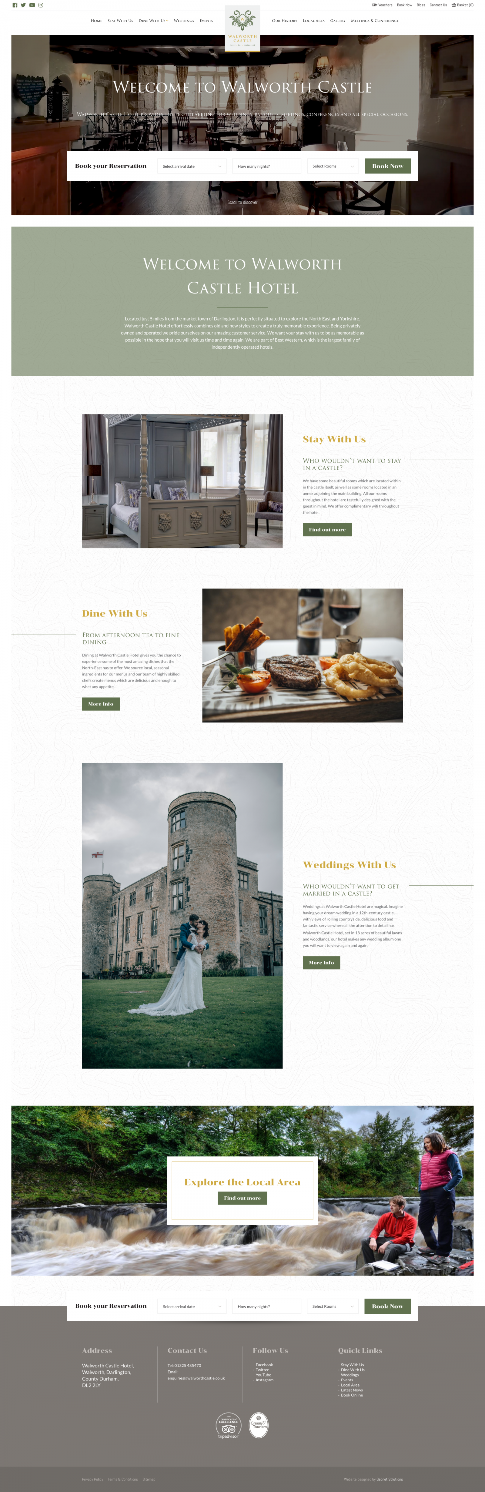 Walworth Castle | Hush Digital | Web Design Darlington